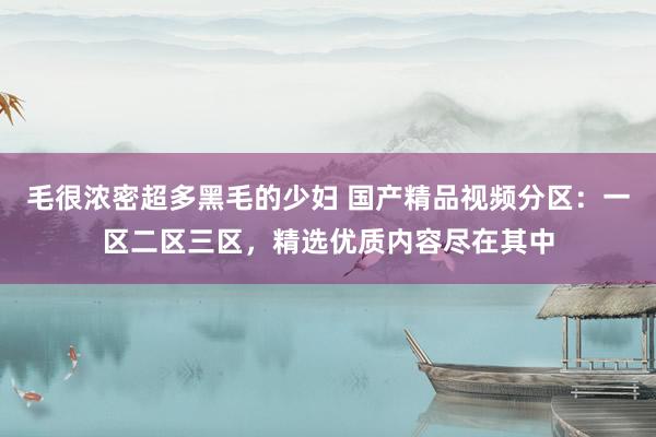 毛很浓密超多黑毛的少妇 国产精品视频分区：一区二区三区，精选优质内容尽在其中
