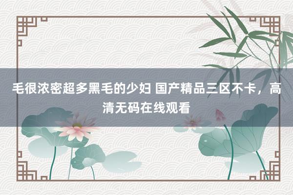 毛很浓密超多黑毛的少妇 国产精品三区不卡，高清无码在线观看